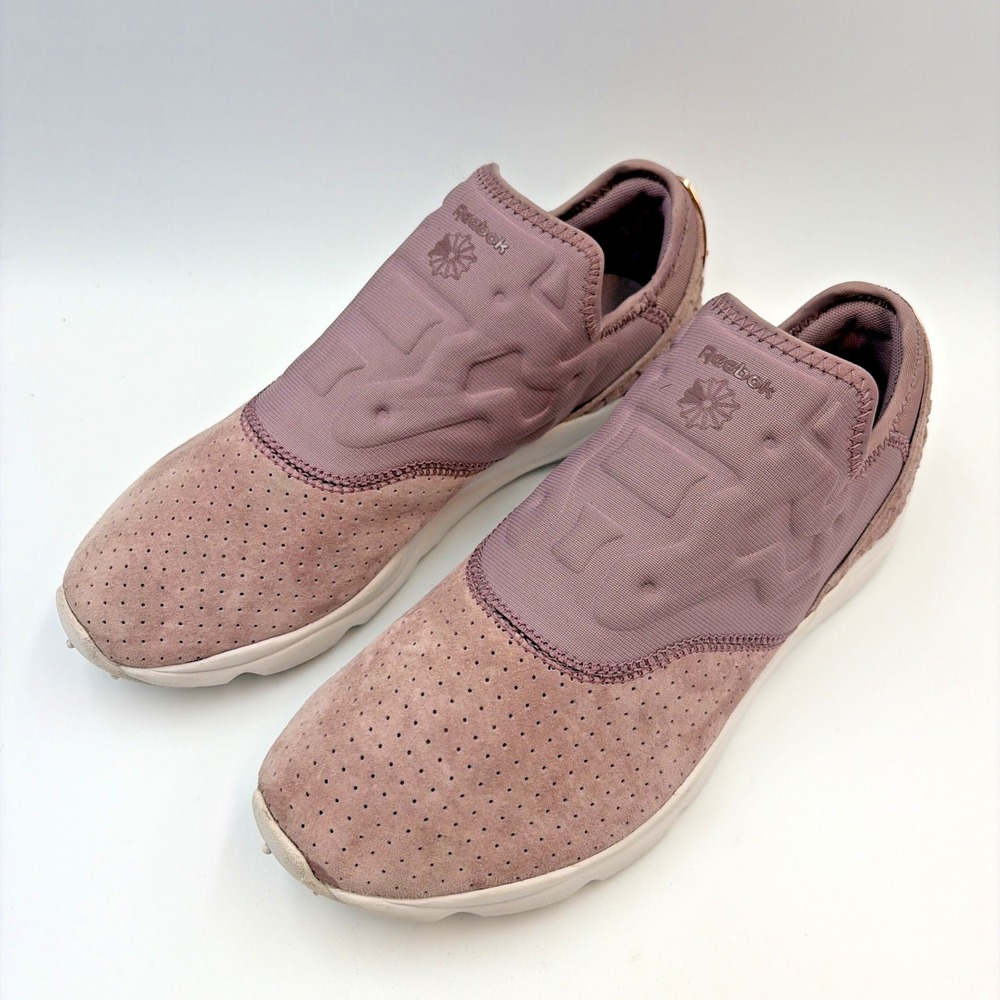 Reebok Furylite Lux Slip On Smoky Orchid Sneaker Shoes Ultralite Women's Sz 8.5